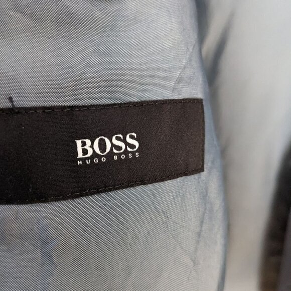 HUGO Boss Wool Suit Blazer Navy 100% Wool 44R US - Picture 7 of 15